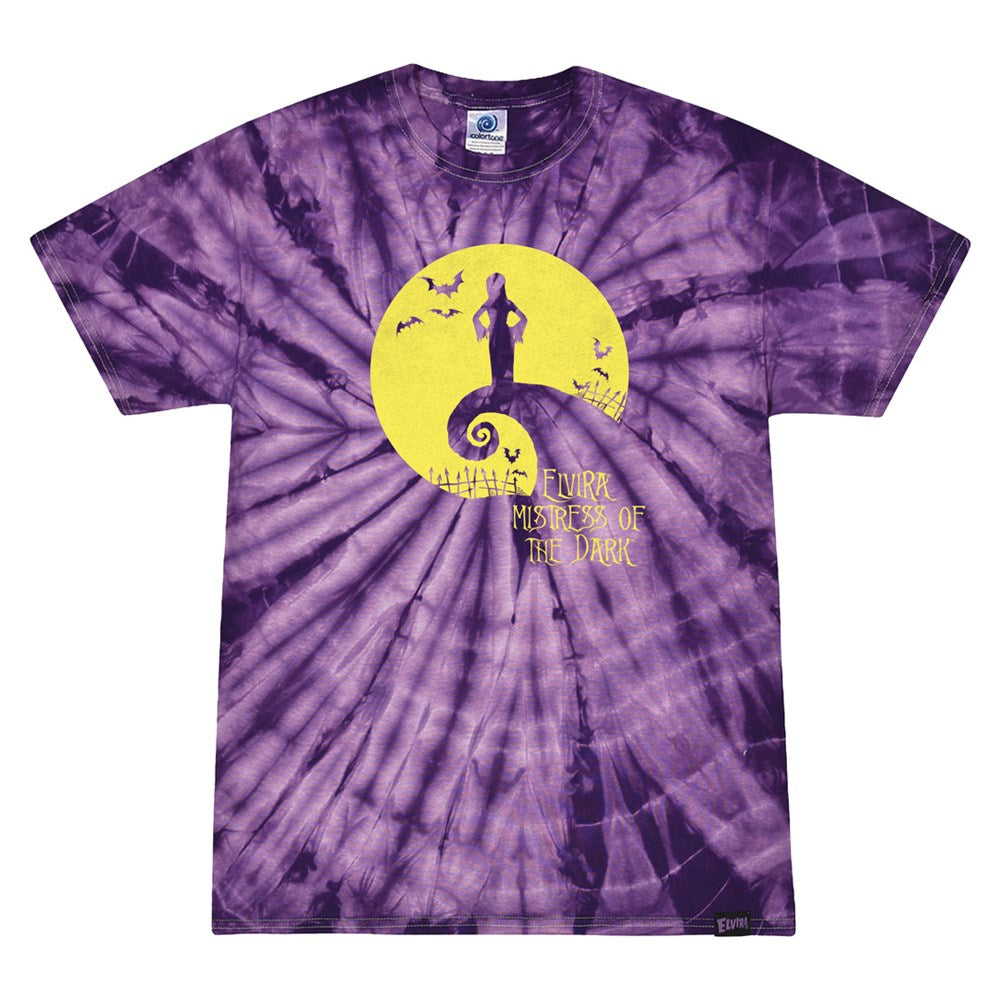 Elvira Spiral Hill Purple Tie Dye T-shirt