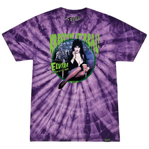 Elvira Kreepin It Real Purple Tie Dye T-shirt