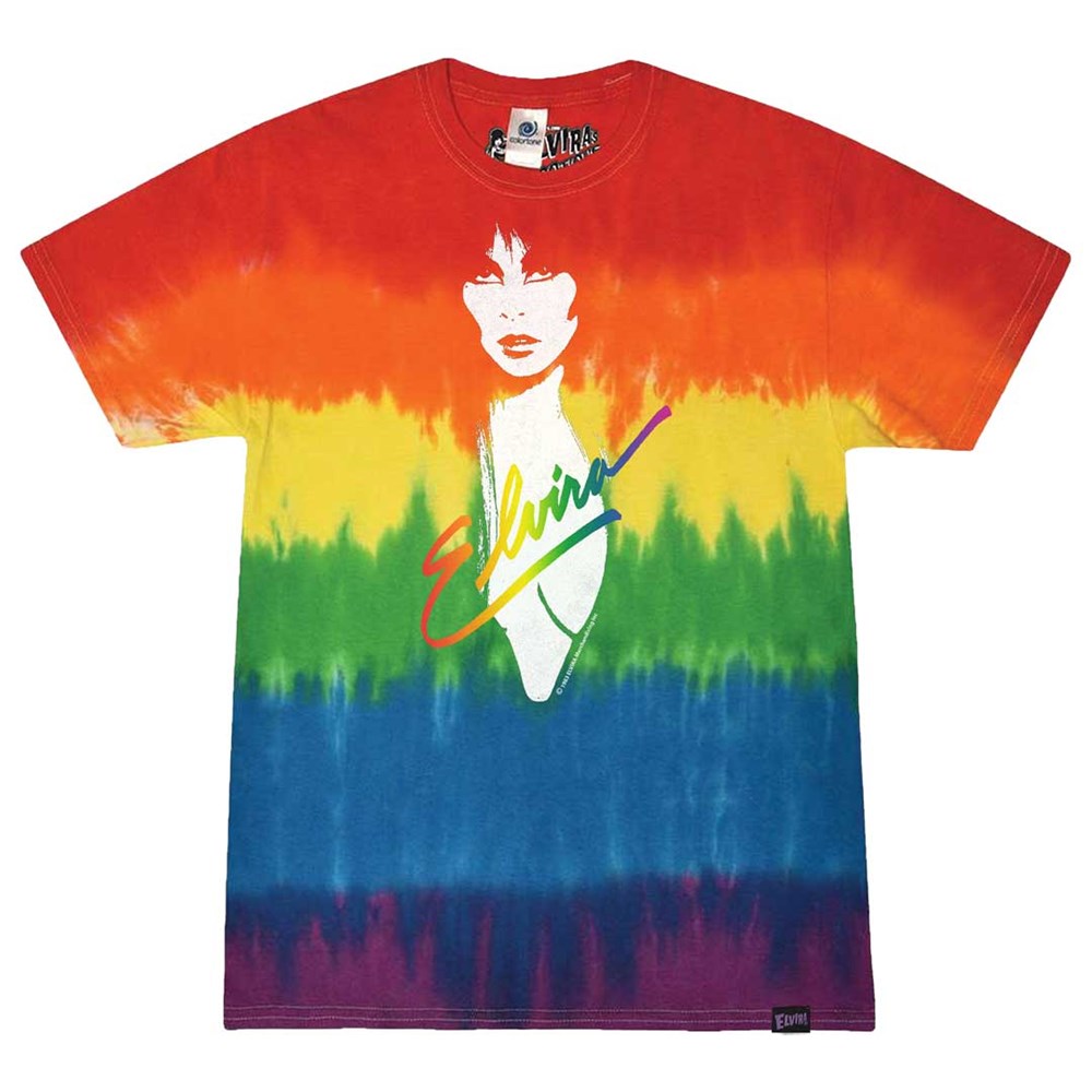 Elvira 1983 Rainbow Tie Dye T-shirt