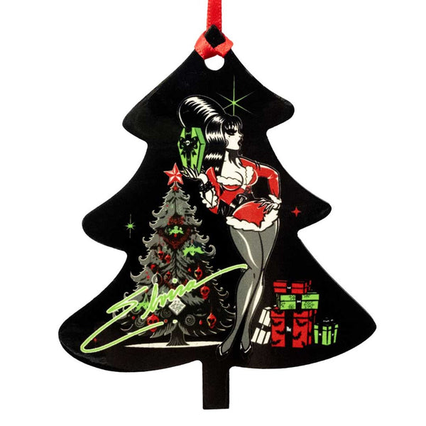 Elvira Retro Xmas Tree Tree Ornament