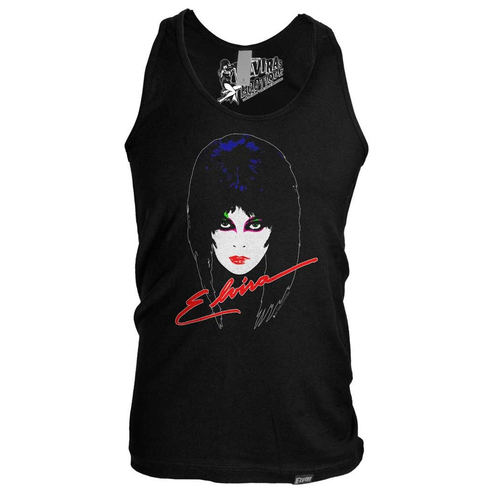 Elvira 80s Men's Black Tank