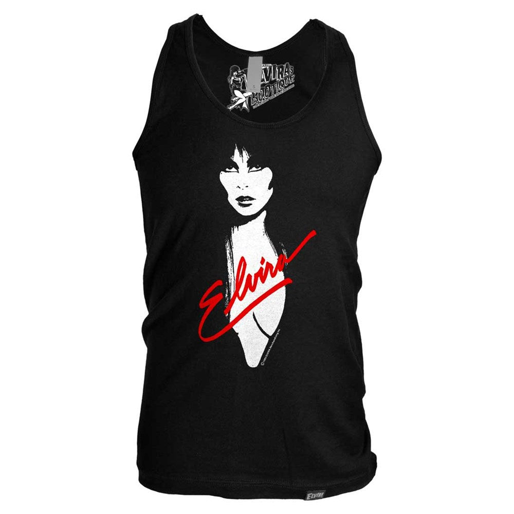 Elvira 1983 Retro Mens Black Tank