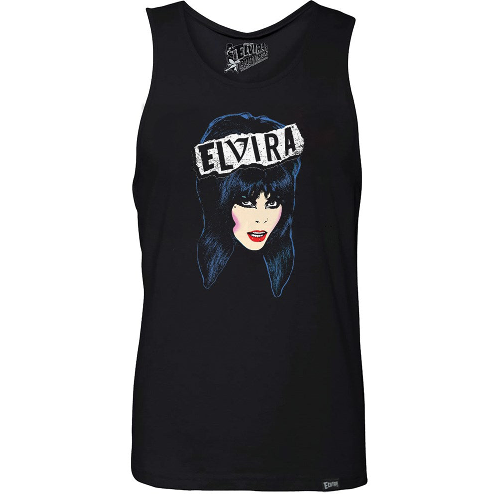 Elvira Punk Pop Art Black Tank