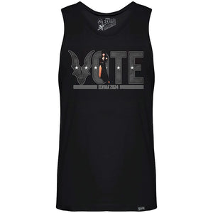 Elvira Vote Bat Mens Black Tank