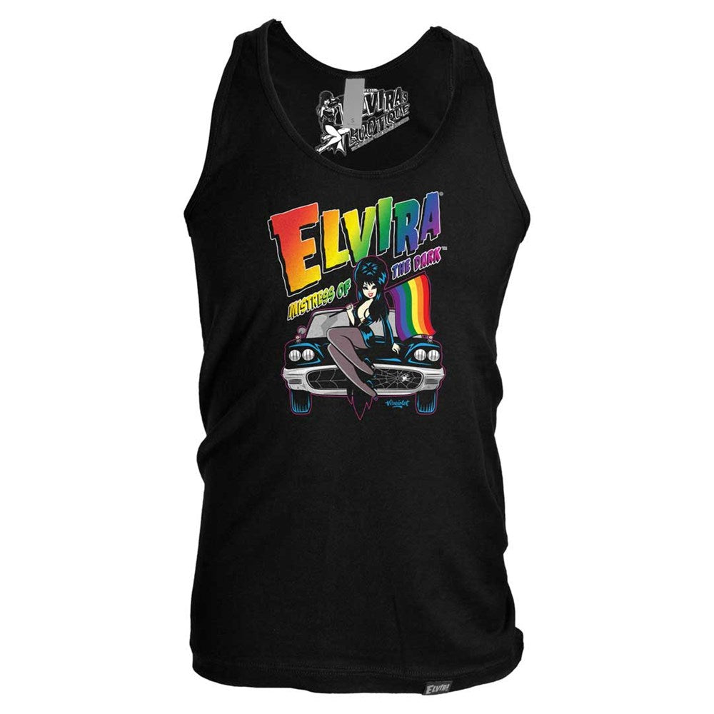 Elvira Viva Macabre Mobile Pride Mens Black Tank