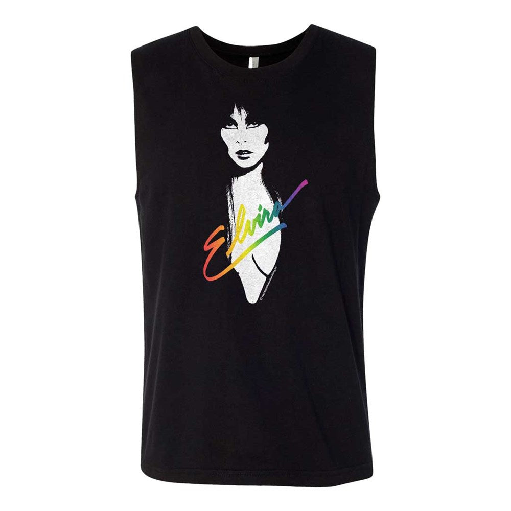 Elvira 1983 Rainbow Men's Muscle Tank
