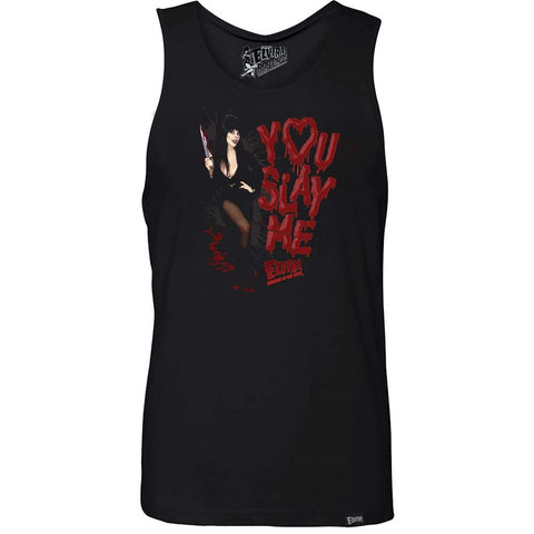 Elvira Slay Me Mens Black Tank