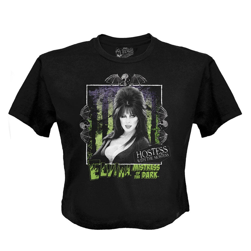 Elvira Beetle Portrait Crop Tee