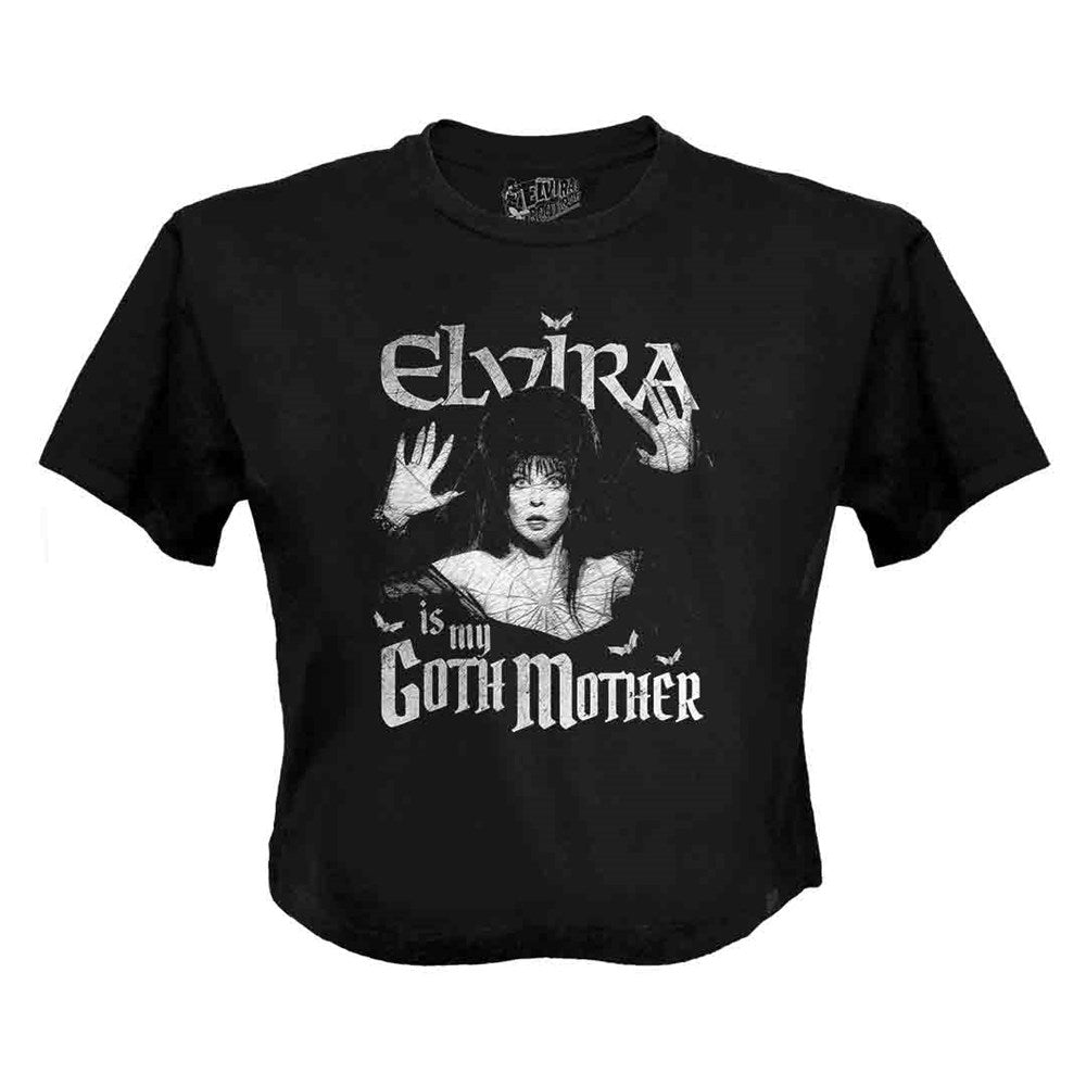 Elvira Is My Gothmother Crop Tee