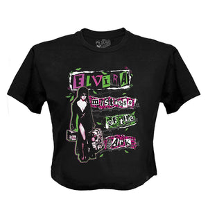 Elvira Punk Leo Crop Tee