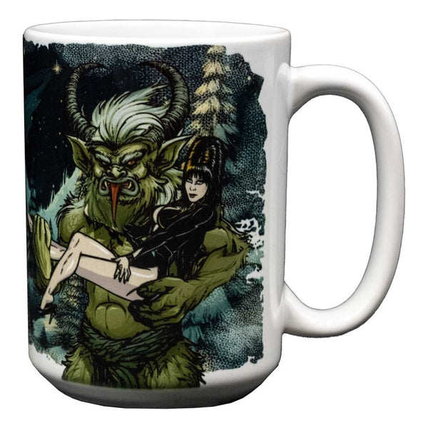 Elvira Curse Of Krampus 15 oz Mug