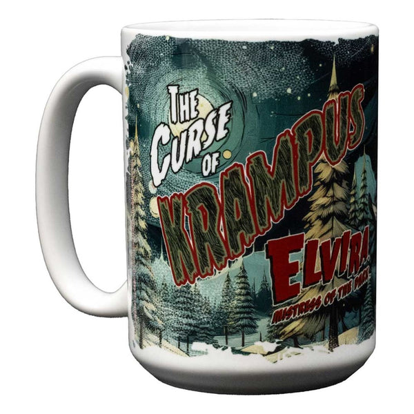Elvira Curse Of Krampus 15 oz Mug