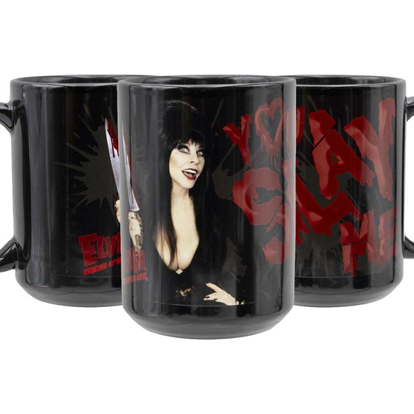 Elvira Slay Me 15oz Black Mug