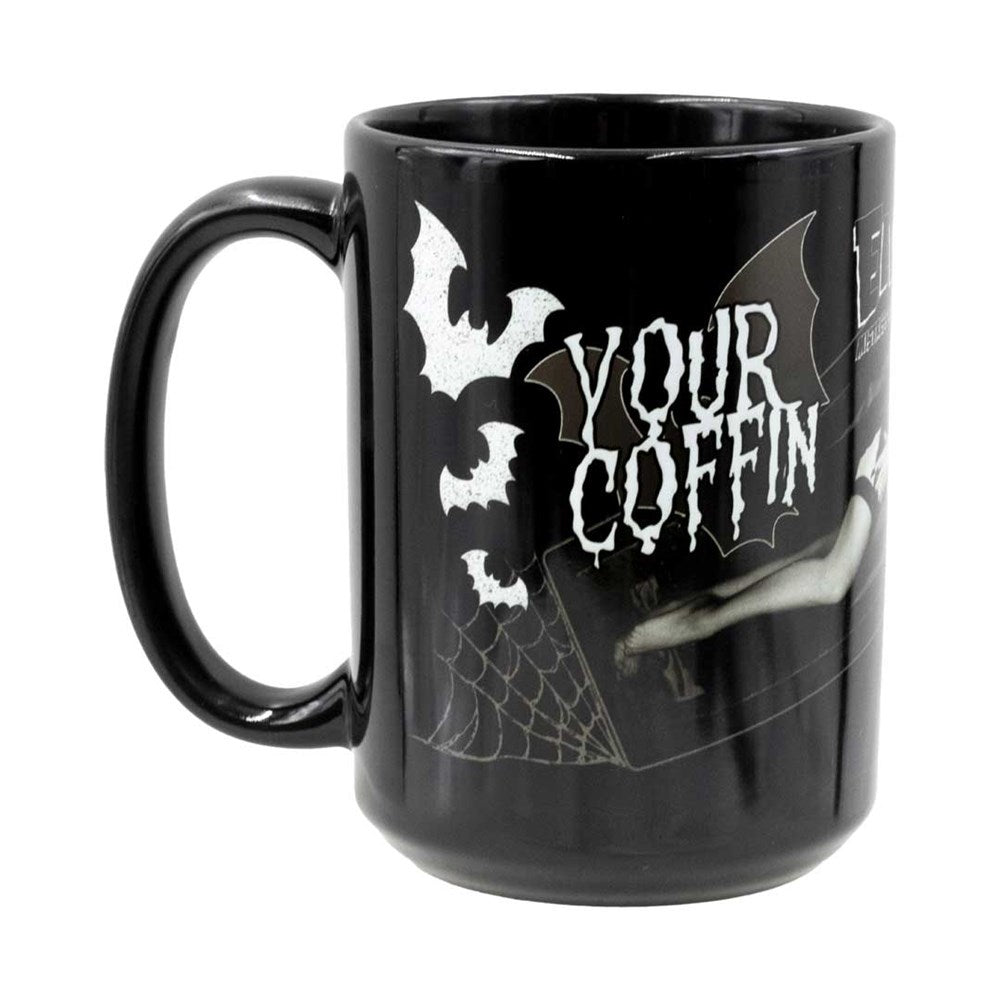 Elvira Your Coffin Or Mine 15oz Black Mug