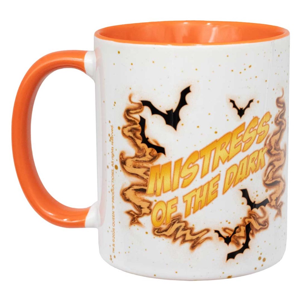 Elvira 80s Moon Orange Rim Mug