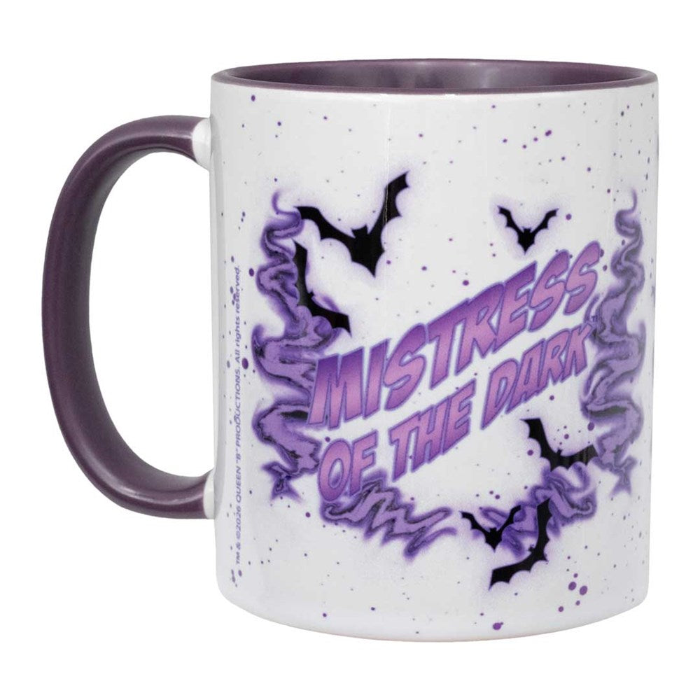 Elvira 80s Moon Purple Rim Mug