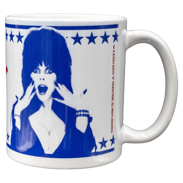 Elvira Dont Blame Me White Mug