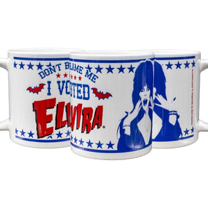 Elvira Dont Blame Me White Mug