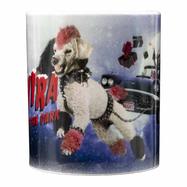 Elvira Gonk Sleigh White Mug