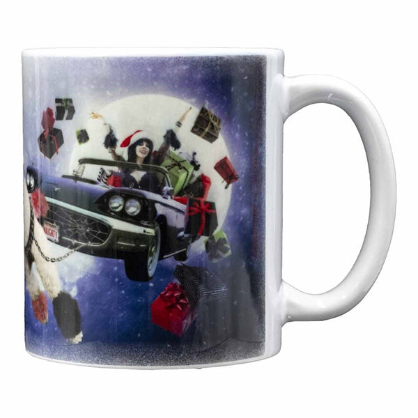 Elvira Gonk Sleigh White Mug