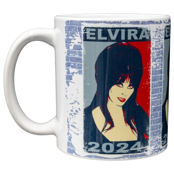 Elvira Vote Poster White Mug