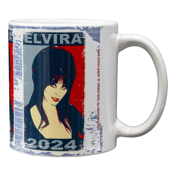 Elvira Vote Poster White Mug