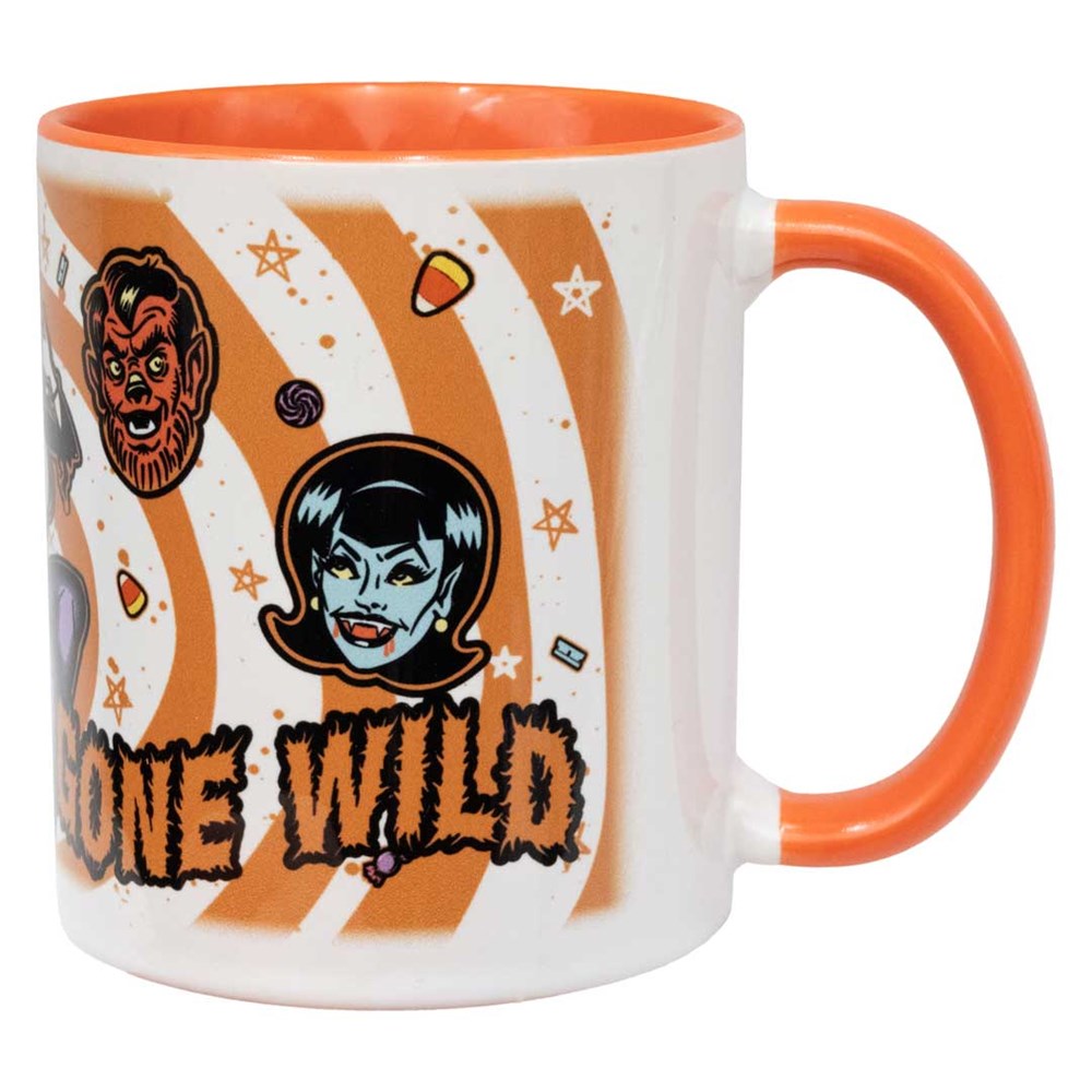 Elvira Ghouls Gone Wild Orange Rim Mug