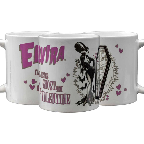 Elvira Ghost You Valentine 11oz White Mug