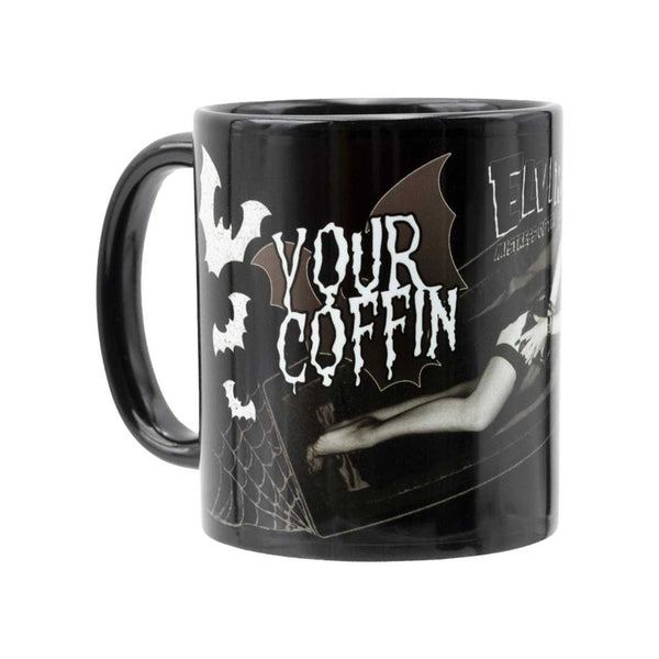 Elvira Your Coffin Or Mine 11oz Black Mug