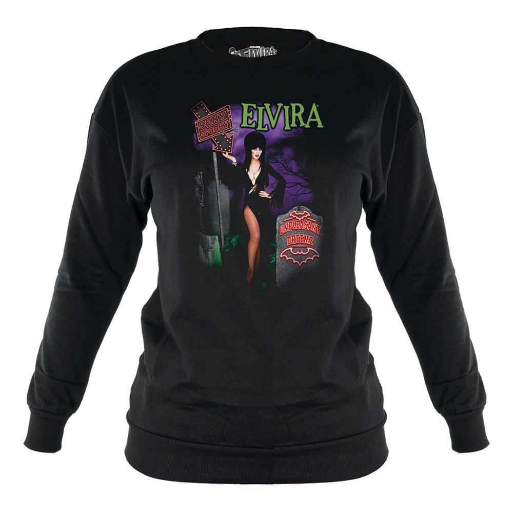 Elvira Beetle Sign Womens Pullover Sweater Top