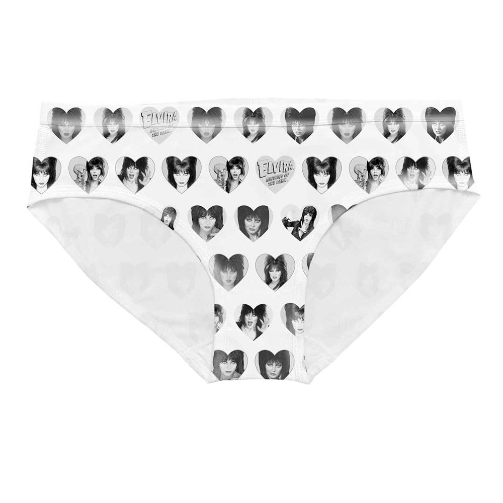 Elvira Wicked Hearts Repeat Womens Bikini Underwear