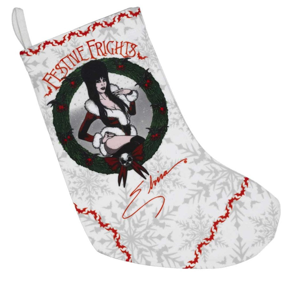 Elvira Festive Frights Snow Stocking