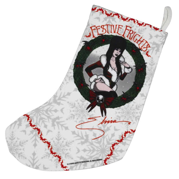 Elvira Festive Frights Snow Stocking