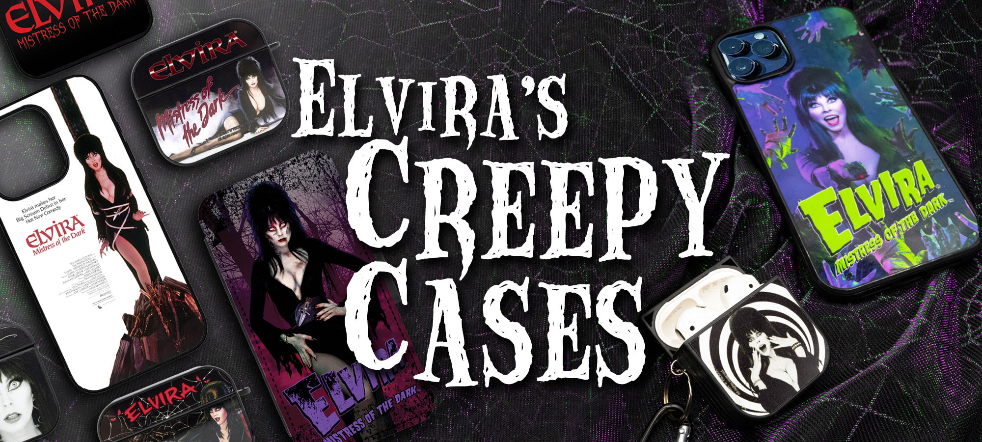 Shop elvira creepy phone and earpod cases!
