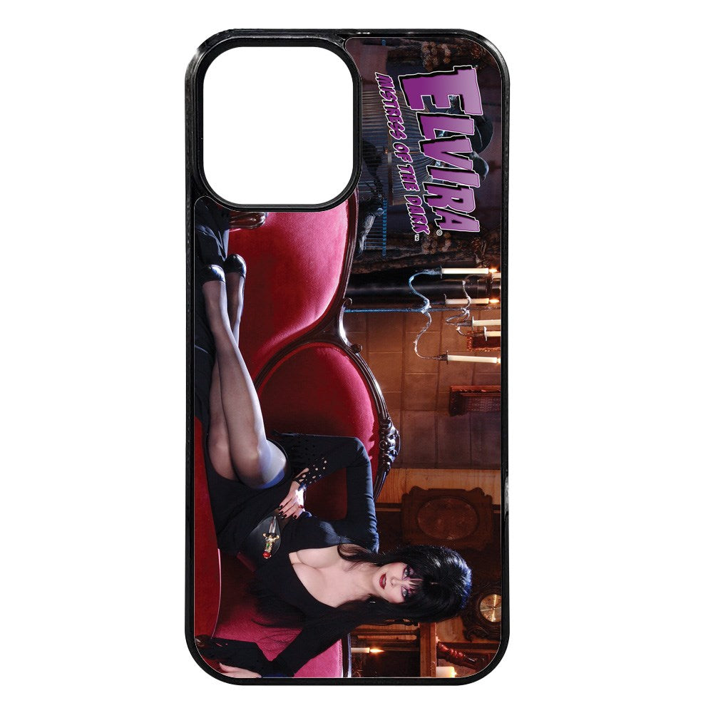 Elvira Couch Iphone Black Rubber Case