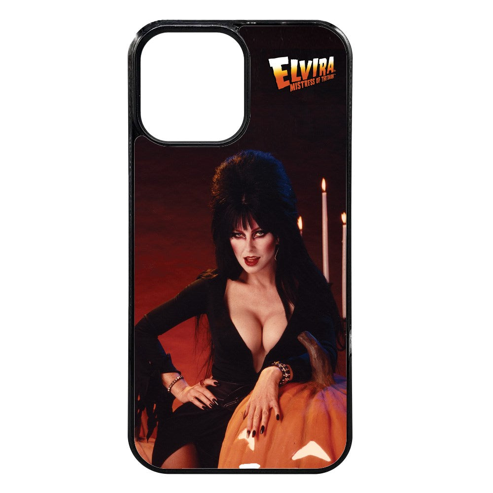 Elvira Pumpkin Iphone Black Rubber Case