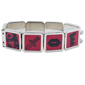 Elvira Red Charms Bracelet