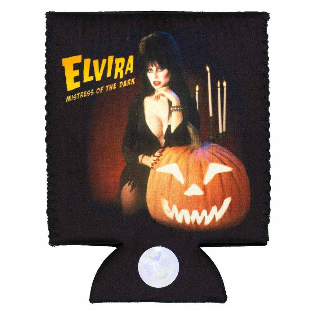 Elvira Pumpkin Face 12oz Can Cooler