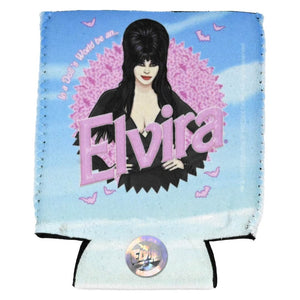 Elvira World Pink 12oz Can Cooler