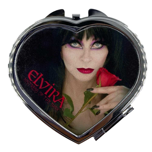 Elvira Rose Heart Compact Mirror