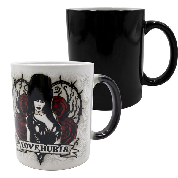 Elvira Love Hurts Scroll Color Change Mug