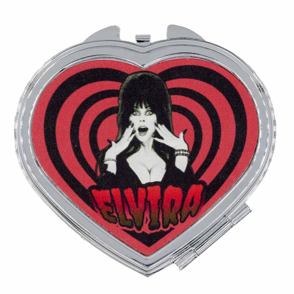 Elvira Hypno Heart Red Heart Compact Mirror