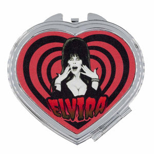 Elvira Hypno Heart Red Heart Compact Mirror