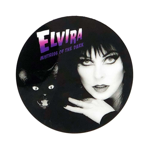 Elvira Halloween Round Coaster Set