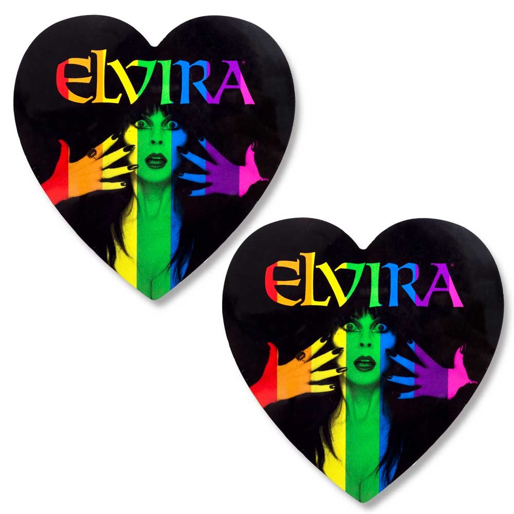 Elvira Pride Classic Logo Heart Coaster Set – Elviras Bootique