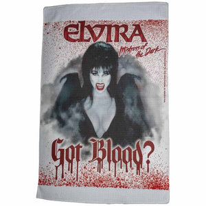 Elvira Got Blood Dish Towel