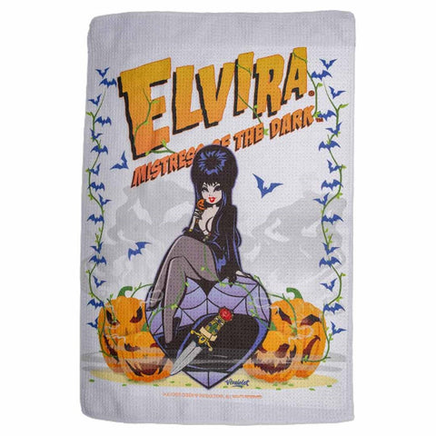 Elvira Pumpkin Vine Dish Towel