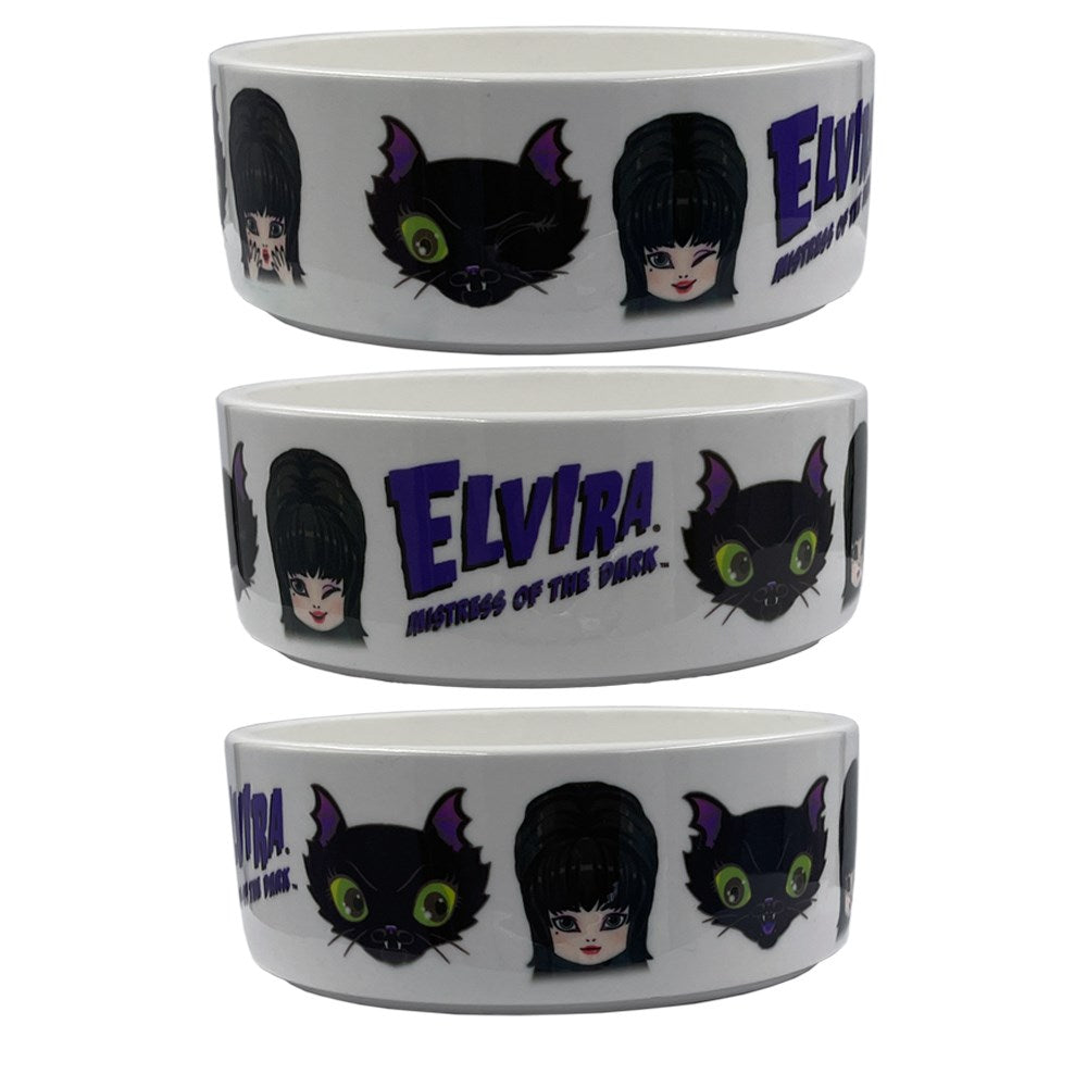 Elvira Cuties Cat Medium Pet Bowl