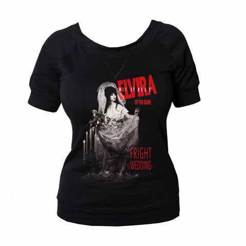 Elvira Fright Wedding Shoulder Top