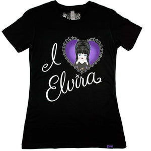 Elvira I Heart Elvira Cutie Womens Tee